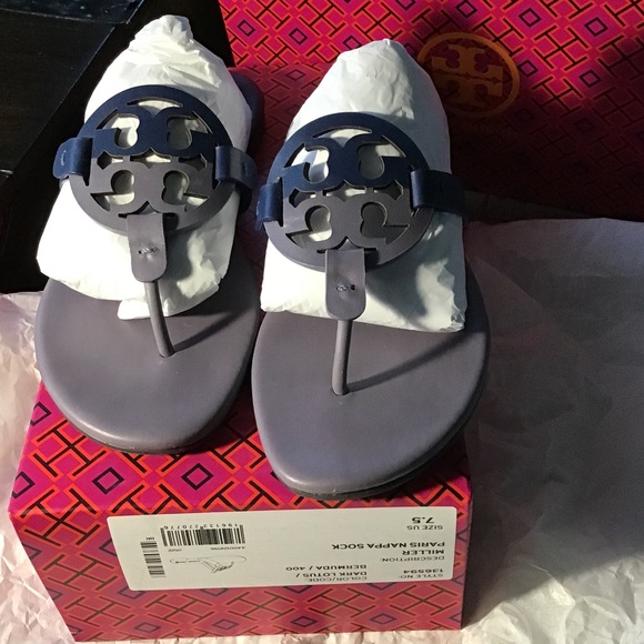 Tory burch miller sandal dark Lotus Bermuda - Picture 1 of 16